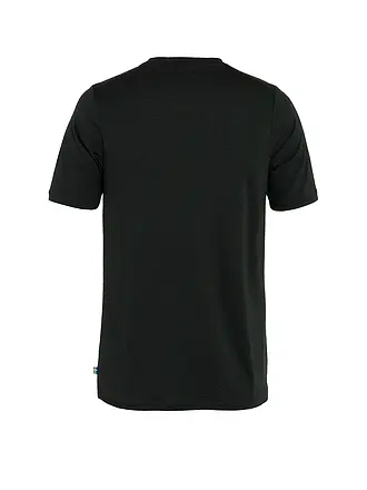 FJÄLLRÄVEN | Camiseta funcional Abisko Wool para hombre | schwarz